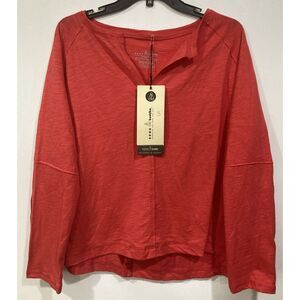 Neon Buddha Women's Sample 2016 Liberty‎ Tee Yoga Cosmic Coral SMALL